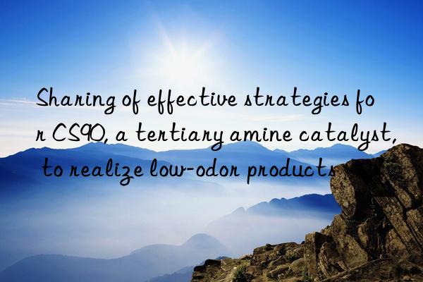 sharing of effective strategies for cs90, a tertiary amine catalyst, to realize low-odor products