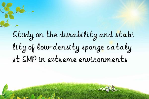 study on the durability and stability of low-density sponge catalyst smp in extreme environments
