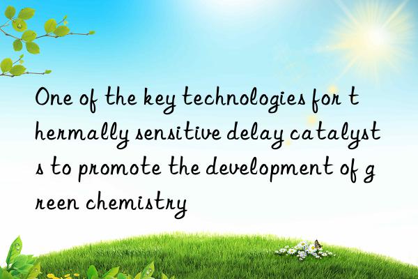 one of the key technologies for thermally sensitive delay catalysts to promote the development of green chemistry