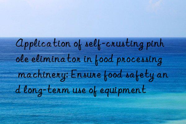 application of self-crusting pinhole eliminator in food processing machinery: ensure food safety and long-term use of equipment