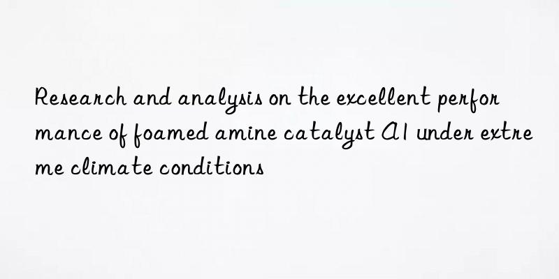 research and analysis on the excellent performance of foamed amine catalyst a1 under extreme climate conditions