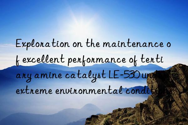 exploration on the maintenance of excellent performance of tertiary amine catalyst le-530 under extreme environmental conditions