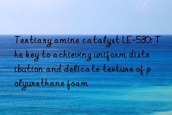 tertiary amine catalyst le-530: the key to achieving uniform distribution and delicate texture of polyurethane foam