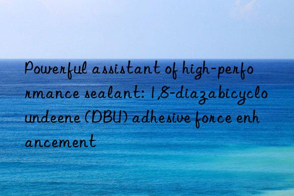 powerful assistant of high-performance sealant: 1,8-diazabicycloundeene (dbu) adhesive force enhancement