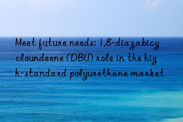meet future needs: 1,8-diazabicycloundeene (dbu) role in the high-standard polyurethane market