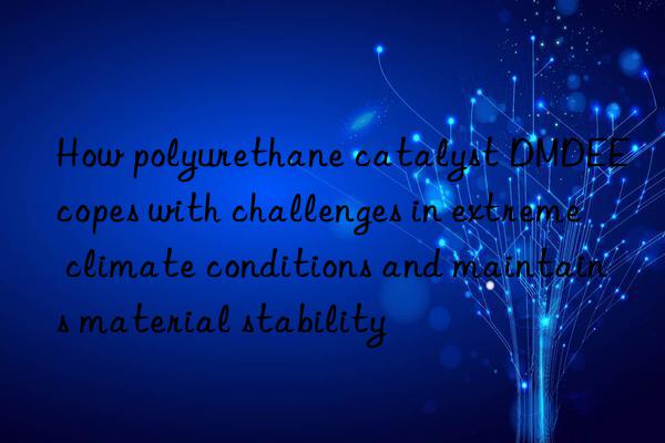 how polyurethane catalyst dmdee copes with challenges in extreme climate conditions and maintains material stability