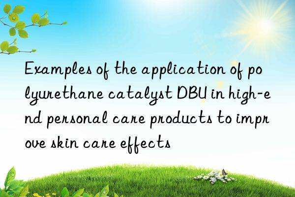 examples of the application of polyurethane catalyst dbu in high-end personal care products to improve skin care effects