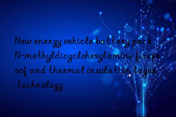 new energy vehicle battery pack n-methyldicyclohexylamine fireproof and thermal insulation layer technology