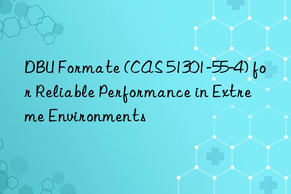 dbu formate (cas 51301-55-4) for reliable performance in extreme environments