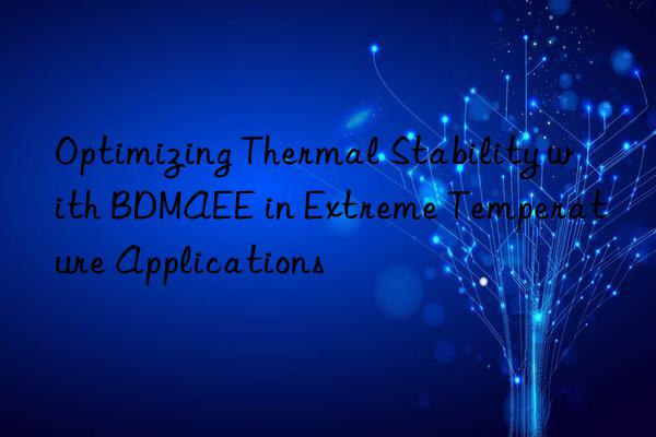 optimizing thermal stability with bdmaee in extreme temperature applications