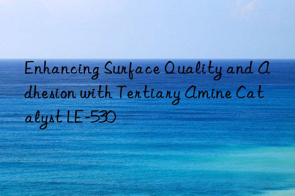 enhancing surface quality and adhesion with tertiary amine catalyst le-530