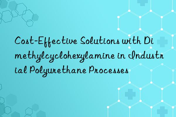 cost-effective solutions with dimethylcyclohexylamine in industrial polyurethane processes