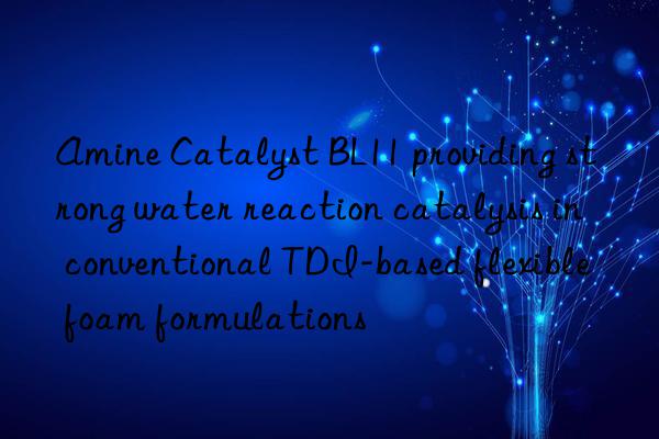 amine catalyst bl11 providing strong water reaction catalysis in conventional tdi-based flexible foam formulations