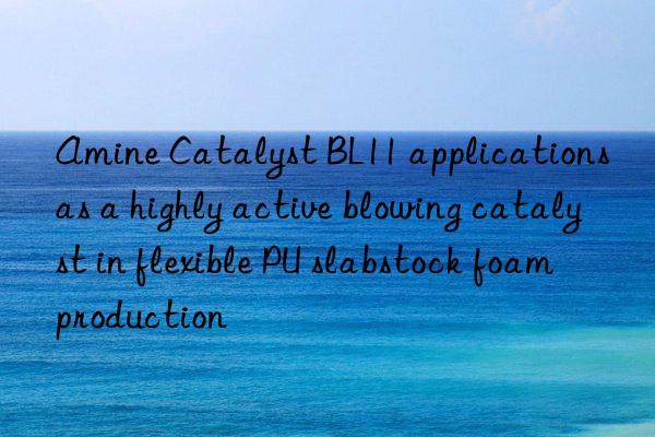 amine catalyst bl11 applications as a highly active blowing catalyst in flexible pu slabstock foam production