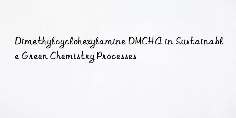 dimethylcyclohexylamine dmcha in sustainable green chemistry processes
