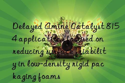 delayed amine catalyst 8154 applications focused on reducing surface friability in low-density rigid packaging foams