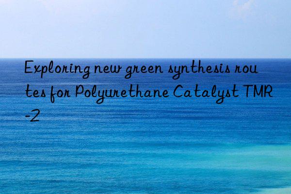 exploring new green synthesis routes for polyurethane catalyst tmr-2