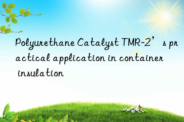 polyurethane catalyst tmr-2’s practical application in container insulation