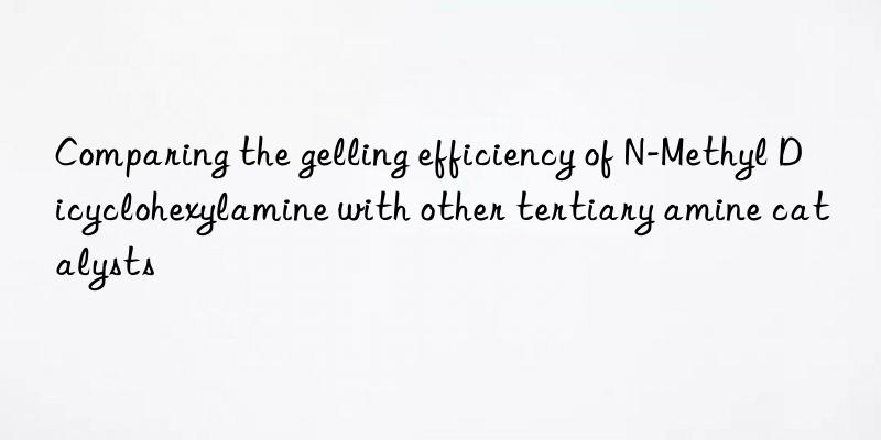 comparing the gelling efficiency of n-methyl dicyclohexylamine with other tertiary amine catalysts