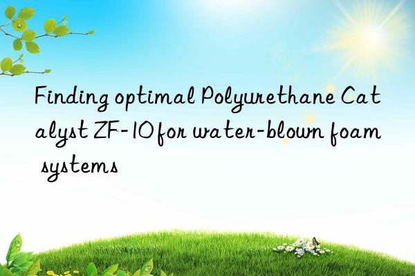 finding optimal polyurethane catalyst zf-10 for water-blown foam systems