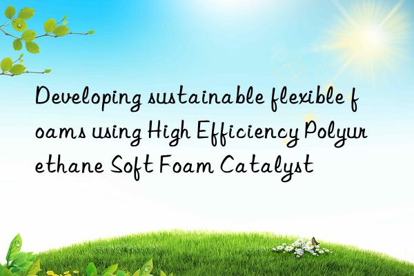 developing sustainable flexible foams using high efficiency polyurethane soft foam catalyst