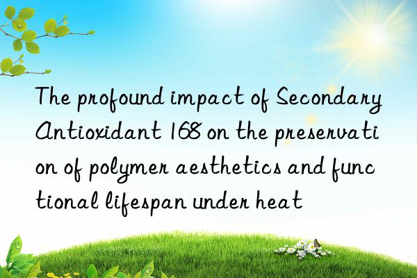 the profound impact of secondary antioxidant 168 on the preservation of polymer aesthetics and functional lifespan under heat