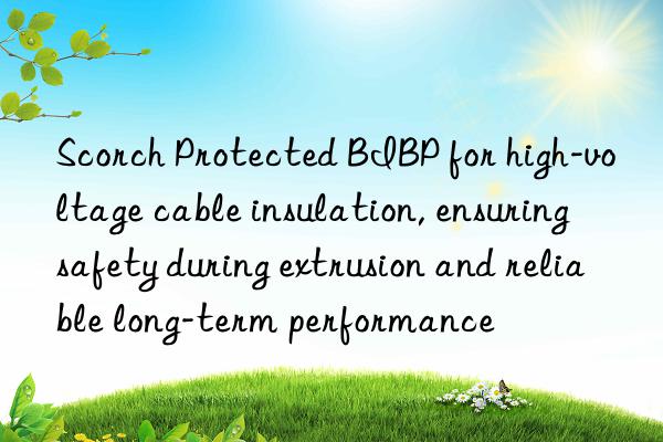 scorch protected bibp for high-voltage cable insulation, ensuring safety during extrusion and reliable long-term performance