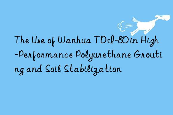 the use of  tdi-80 in high-performance polyurethane grouting and soil stabilization