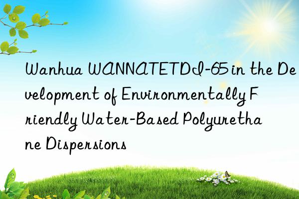  wannatetdi-65 in the development of environmentally friendly water-based polyurethane dispersions
