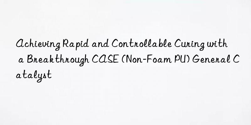 achieving rapid and controllable curing with a breakthrough case (non-foam pu) general catalyst