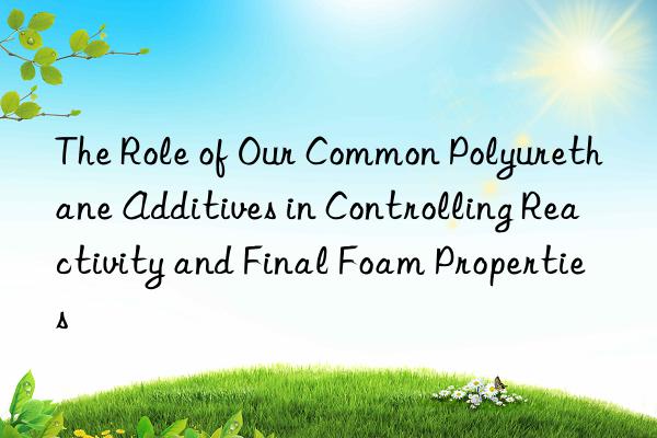 the role of our common polyurethane additives in controlling reactivity and final foam properties