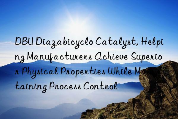 dbu diazabicyclo catalyst, helping manufacturers achieve superior physical properties while maintaining process control