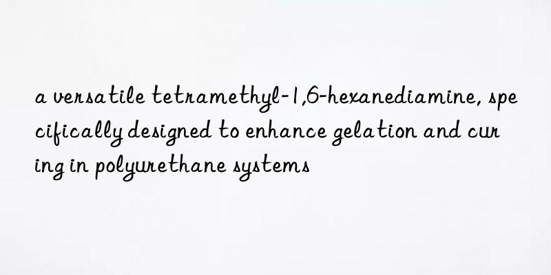 a versatile tetramethyl-1,6-hexanediamine, specifically designed to enhance gelation and curing in polyurethane systems