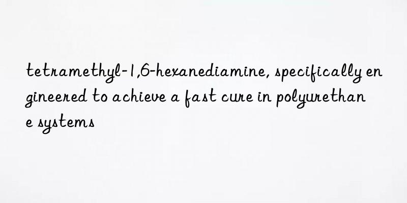 tetramethyl-1,6-hexanediamine, specifically engineered to achieve a fast cure in polyurethane systems