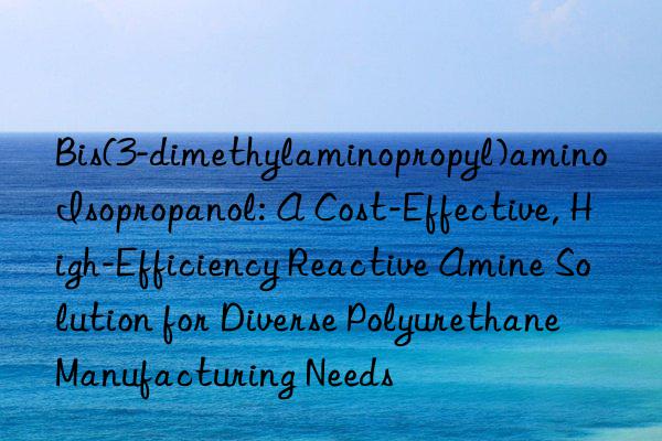 Bis(3-dimethylaminopropyl)amino Isopropanol: A Cost-Effective, High-Efficiency Reactive Amine Solution for Diverse Polyurethane Manufacturing Needs