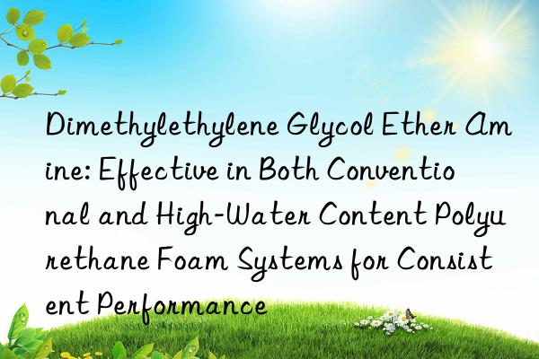Dimethylethylene Glycol Ether Amine: Effective in Both Conventional and High-Water Content Polyurethane Foam Systems for Consistent Performance