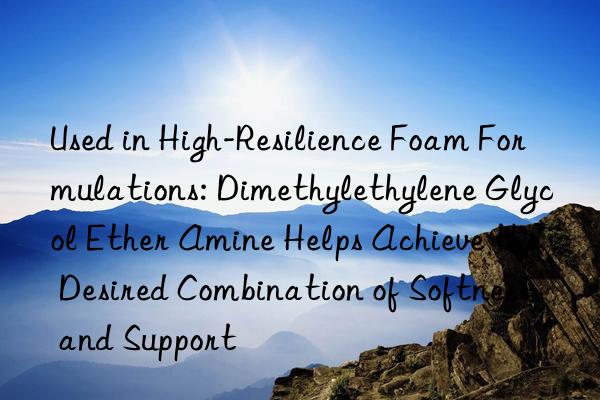 Used in High-Resilience Foam Formulations: Dimethylethylene Glycol Ether Amine Helps Achieve the Desired Combination of Softness and Support