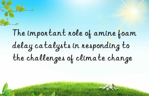 the important role of amine foam delay catalysts in responding to the challenges of climate change