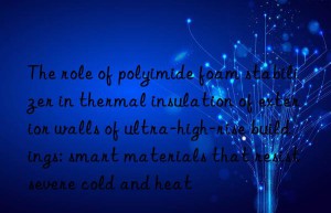 the role of polyimide foam stabilizer in thermal insulation of exterior walls of ultra-high-rise buildings: smart materials that resist severe cold and heat