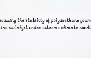 discussing the stability of polyurethane foam amine catalyst under extreme climate conditions