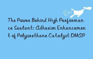 the power behind high performance sealant: adhesion enhancement of polyurethane catalyst dmap