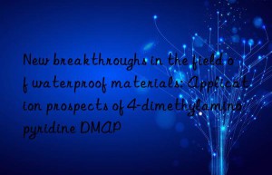 new breakthroughs in the field of waterproof materials: application prospects of 4-dimethylaminopyridine dmap
