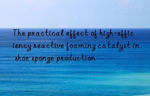the practical effect of high-efficiency reactive foaming catalyst in shoe sponge production