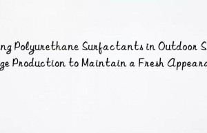 using polyurethane surfactants in outdoor signage production to maintain a fresh appearance