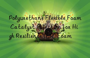 polyurethane flexible foam catalyst selection for high resilience (hr) foam