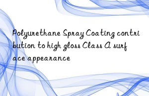 polyurethane spray coating contribution to high gloss class a surface appearance