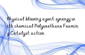 physical blowing agent synergy with chemical polyurethane foaming catalyst action