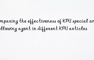 comparing the effectiveness of kpu special anti-yellowing agent in different kpu articles