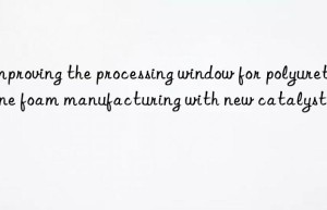 improving the processing win for polyurethane foam manufacturing with new catalysts