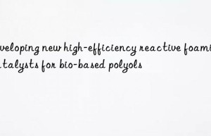 developing new high-efficiency reactive foaming catalysts for bio-based polyols